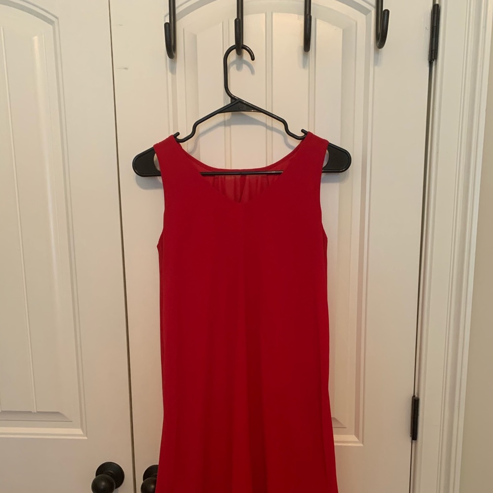 Red Key Hole Dress